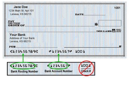 Routing Number and Account Number can be found on your personal checks.