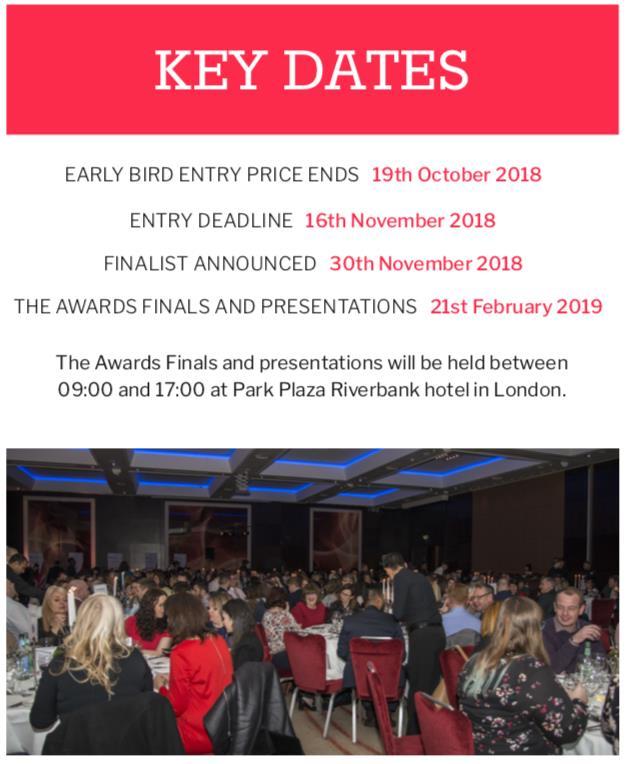 EARLY BIRD DISCOUNT ENDS 19th October 2018