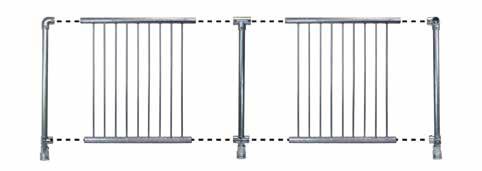 08.Pedestrian Barriers Interclamp Pedestrian Barrier A rapid assembly modular barrier system Fast, easy installation - long stretches of barrier can be installed quickly and simply.