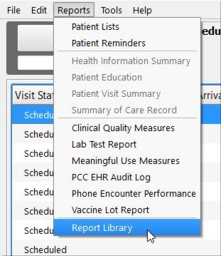 in EHR Or use to find visits