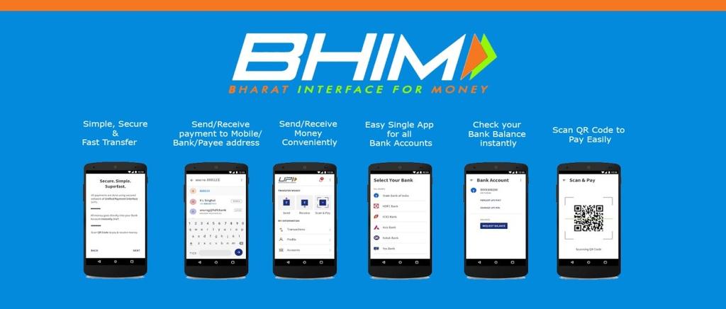 Bharat Interface for Money (BHIM) is an app that lets you make simple, easy and quick payment transactions using Unified Payments Interface (UPI).