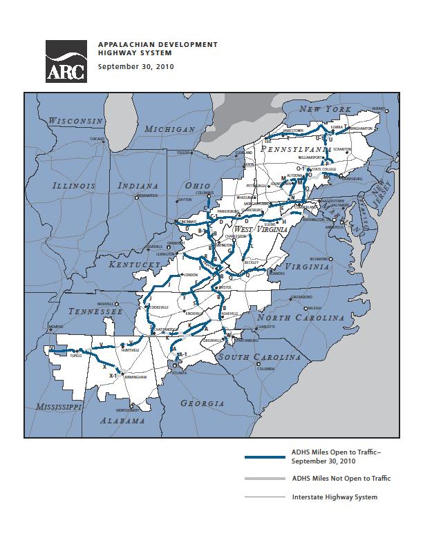 PROJECTS OF REGIONAL SIGNIFICANCE Completion of Appalachian Development