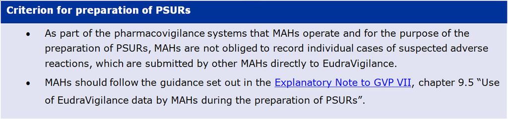 Note for clarification: ICSRs accessed by MAHs prospectively in EV as of 22 Nov 2017 Annex A-
