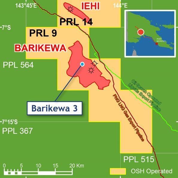 KIMU 2 AND BARIKEWA 3 - SUCCESSFUL APPRAISALS Both wells encountered gas in line with pre-drill expectations but with better than expected reservoir