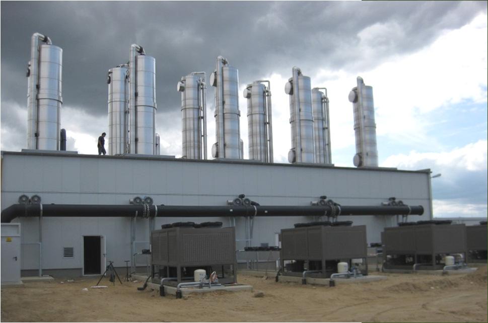Over 10,000 Nm 3 /hr (6000 scfm) of biogas
