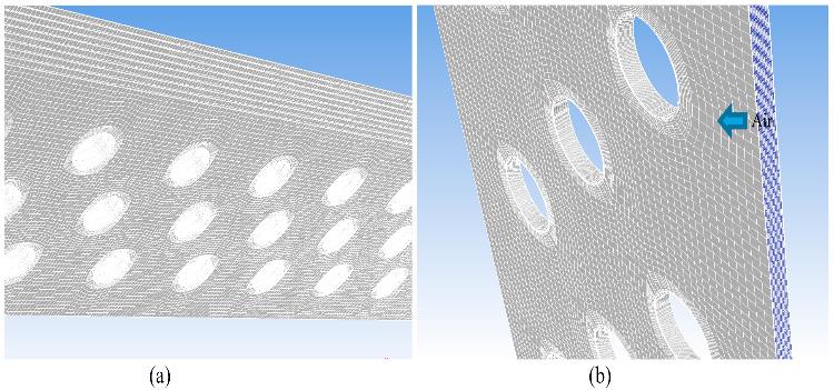 Xinyu Zhang et al. / Energy Procedia 161 (2019) 275 282 279 Fig.2. Meshing of geometry, (a) 10 fins gas cooler model, (b) 2 fins and air flow region model. Case Airside model CO 2 side model Table 2.