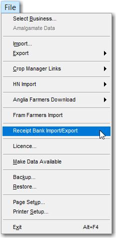 Other Business Manager Enhancements Receipt Bank Import Receipt Bank is a third-party application which enables users to import pre-coded transactions into their accounting software either by