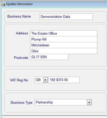 Update Business Information When you first access your business, you will be prompted to enter some additional