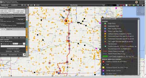 For example, Illinois DOT utilized bridge analysis software to analyze all the roadway structures on the route chosen by the Illinois Transportation Automated Permits (ITAP) system to determine if