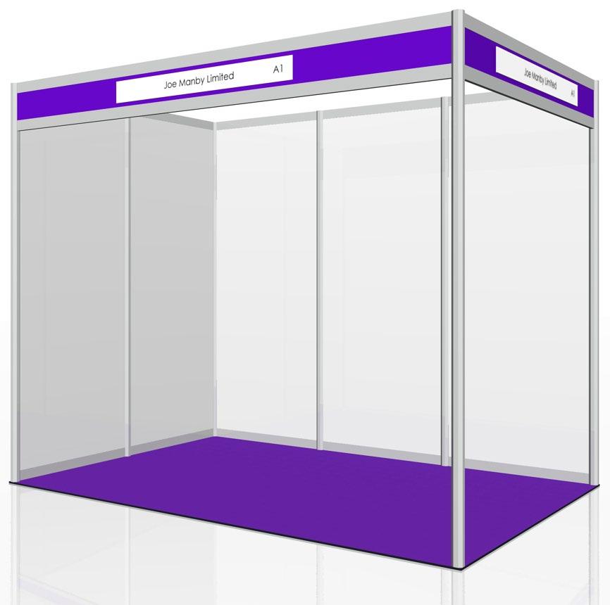 Exhibiton Name SHELL SCHEME PACKAGE Your modular shell scheme stand will be constructed using a 2.