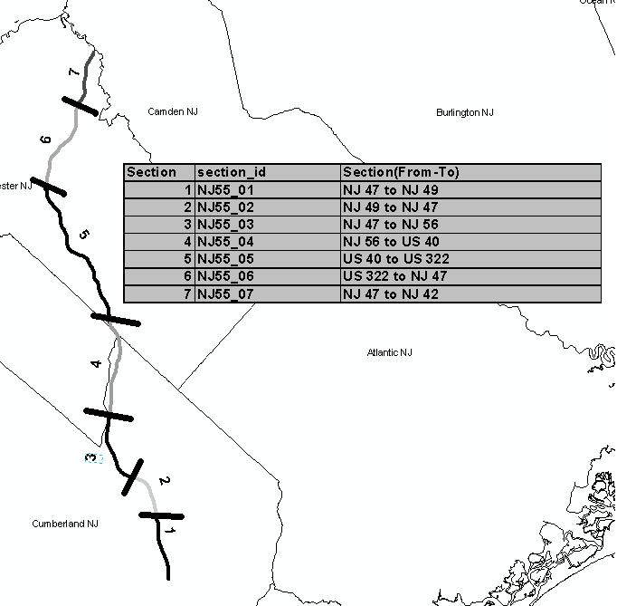 Figure 57: Roadway Segments for NJ 49