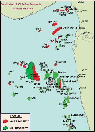 Vessels Requirement - India Gulf of Cambay Mumbai Offshore KG Basin, Rava Mumbai