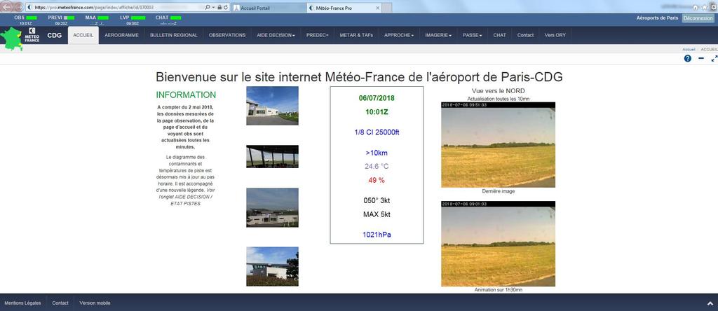 METEO FRANCE @CDG Dedicated website