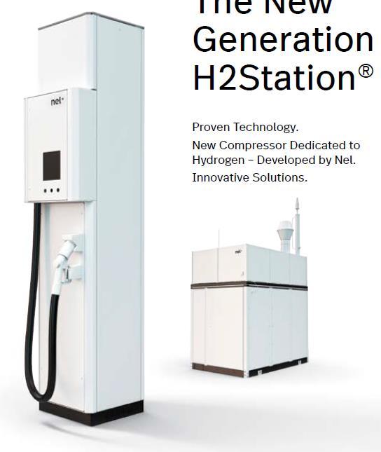 hydrogen fueling 60-120kg/h @35-70MPa -40 C proprietary cooling technology Very