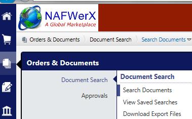 DOCUMENT SEARCH Document Search allows users to locate and manage documents. Users can search for purchase requisitions and orders.