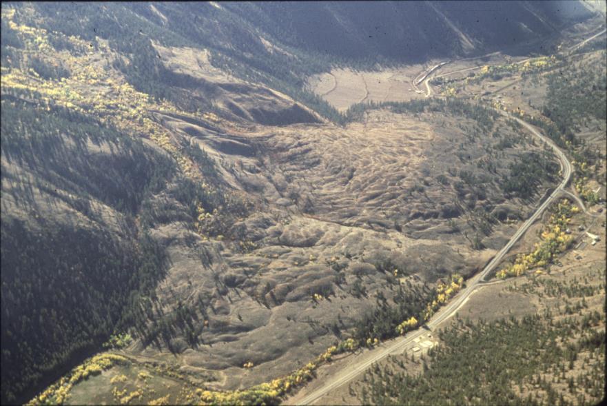Landscape disturbance along Rocky Mountain Trench, near
