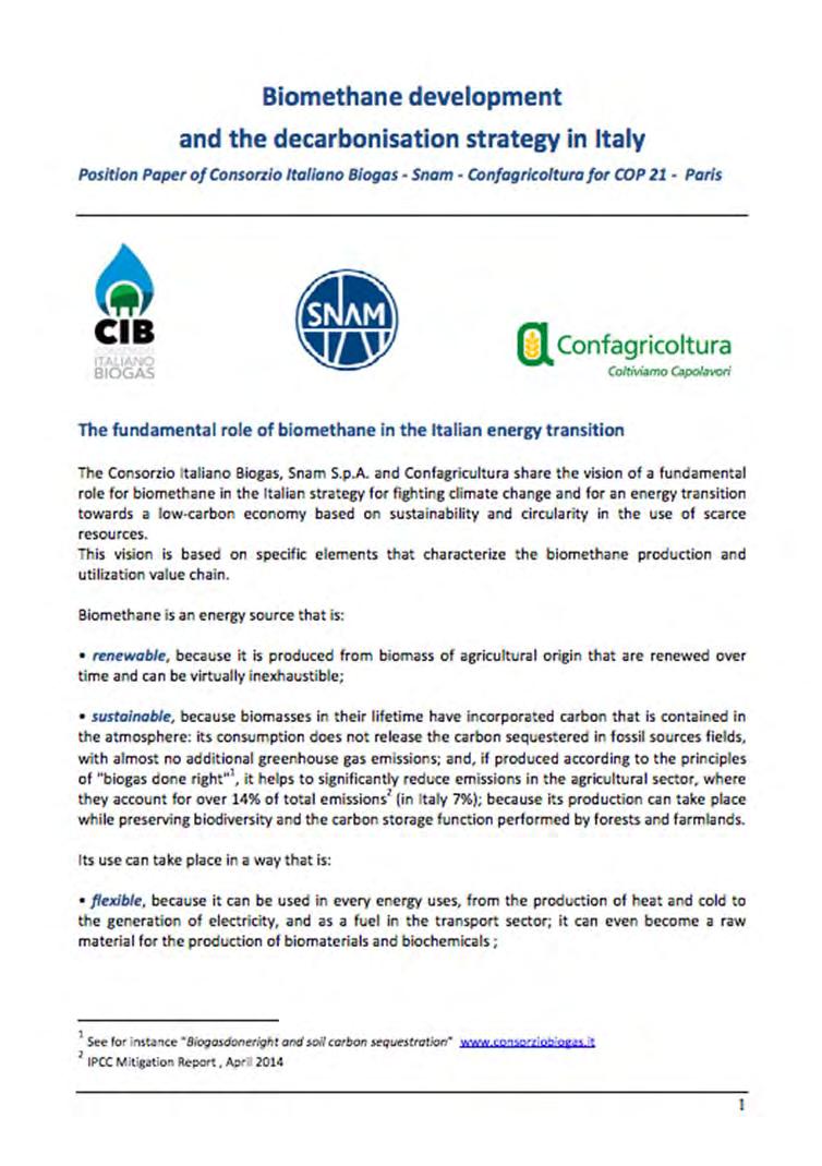 BIOGASDONERIGHT IS HIGHLY EFFICIENT AND EASILY SCALABLE Biomethane is the key for the future energy mix Renewable and sustainable Flexible, programmable Allows