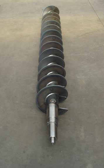 AUGERS A variety of augers are manufactured to suit all materials handling needs, including: standard pitch, variable pitch, double pitch, tapered, and shaftless.