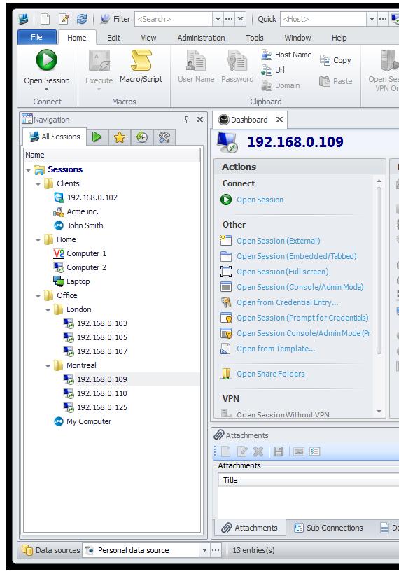Deploy Remote Desktop Manager Remote in a matter of minutesd Have you ever wished that you could easily add, edit, organize, delete and manage all your remote connections?