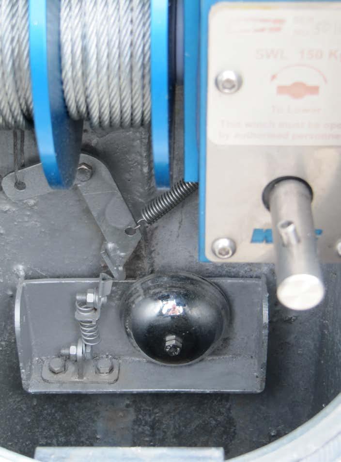 fixings Holes to suit M24 + M27 root fixings View On A View On A Battery drill winch operation Carriage stop indication (Bell