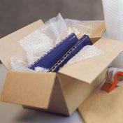 Use padded packs for small parts. Maximum weight 2.5kg 0.cm Pack fragile items individually to prevent impact. Protect any sharp edges using bubble-wrap or corrugated card or foam.