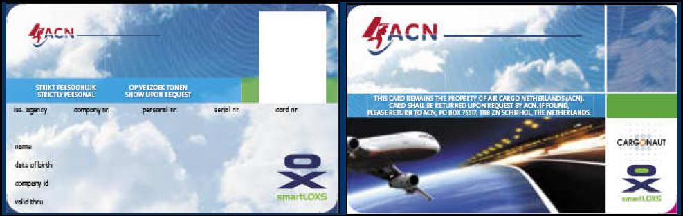 The ACN Smart Card: For Speed & Security Gives access to 10 ground