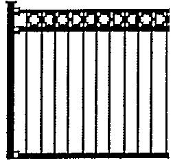 Figures 2 and 3 of this Attachment provide illustrations of wood railing and post caps, and Balcony Figure 1 of aluminum/wrought iron hand