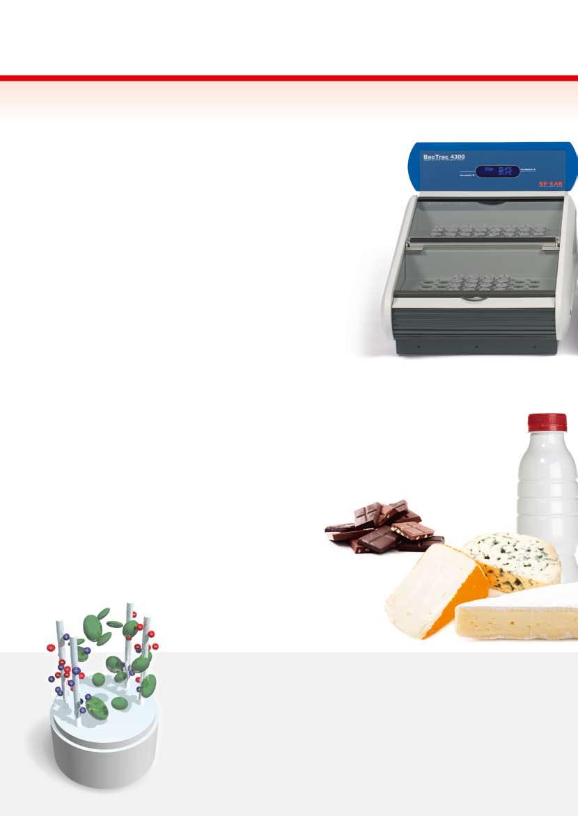 BacTrac 4300 Foods Cosmetics Contract Laboratories Electrically measuring microbial growth Impedance analysis is an automated microbial culture process.