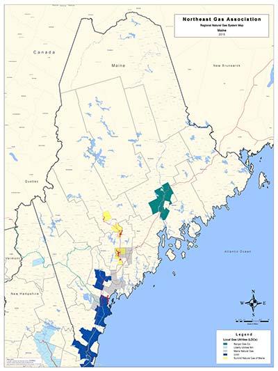 MAINE There are approximately 46,000 natural gas customers in the state.