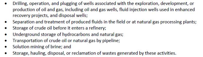 Oil and Gas Waste Are Broadly Defined to Include Characteristic Hazardous Waste IGNITABILITY (flash point > 60 C)