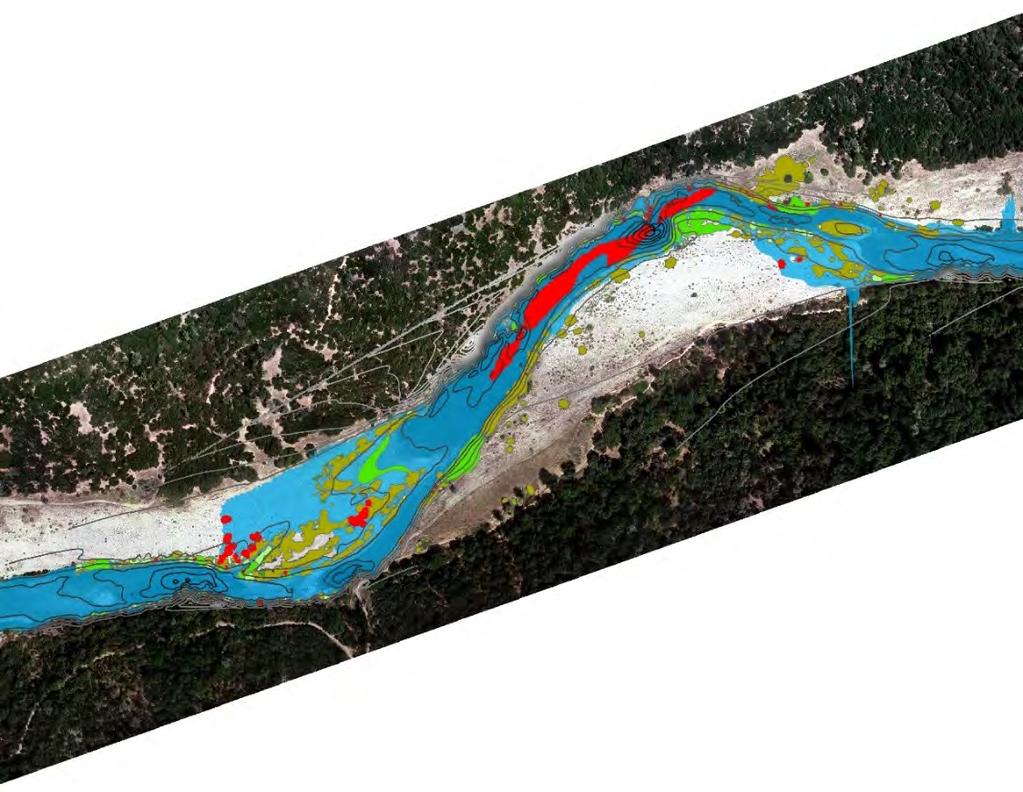 Management Tools Environmental Flows & Restoration Design > Analysis of floodplain or bar scour Identify