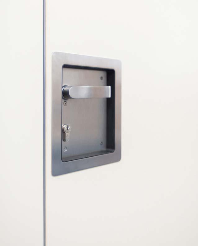 DOORS FRAME & HANDLES Our inset pass doors are recognized as the most advanced