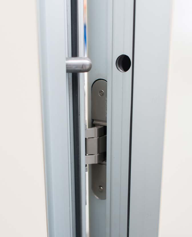 (such as sports halls) or a pull handle for glazed doors and solid doors in