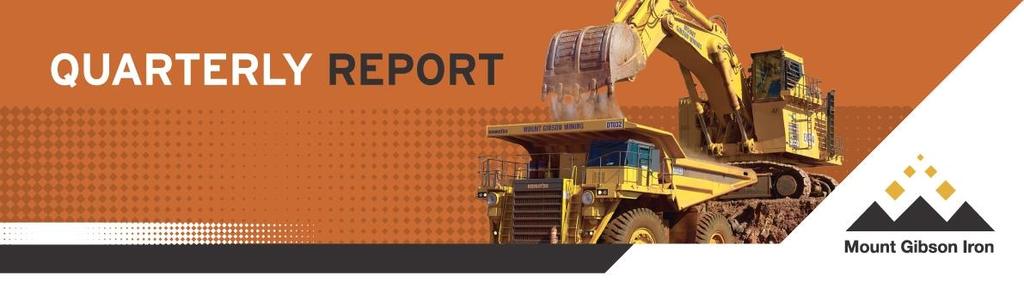 MOUNT GIBSON IRON LIMITED QUARTERLY REPORT FOR THE PERIOD ENDED 31 MARCH 2014 17 April 2014 HIGHLIGHTS: On track to achieve full year ore sales at upper end of guidance after solid March quarter: