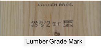 structural elements Grade Marks Grading required for: Lumber Wood structural panels used for sheathing on floors,