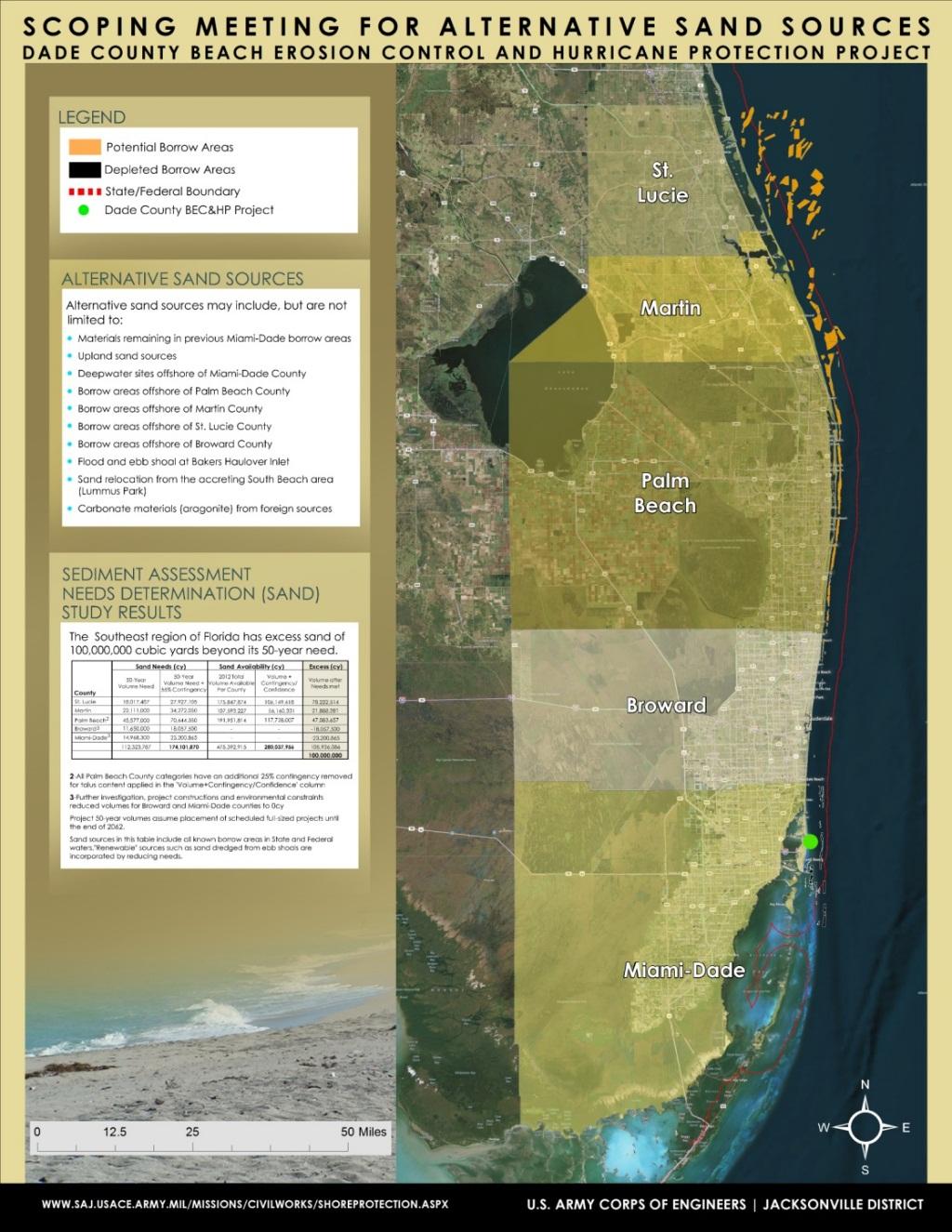 SAND STUDY RESULTS Southeast region of Florida has