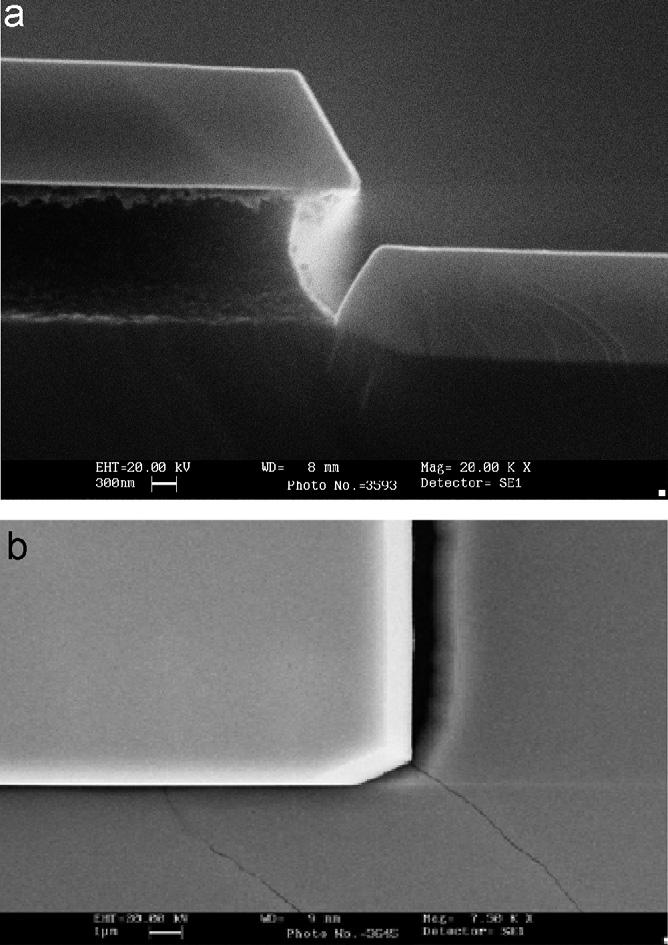 728 B. Zhang et al. / Journal of Crystal Growth 298 (2007) 725 730 Fig. 4. HRXRD results of the LEDs on Si compared with that on sapphire substrate. Fig. 2. Cross-sectional view (a) and bird-view (b) SEM images of GaN on patterned Si substrate.