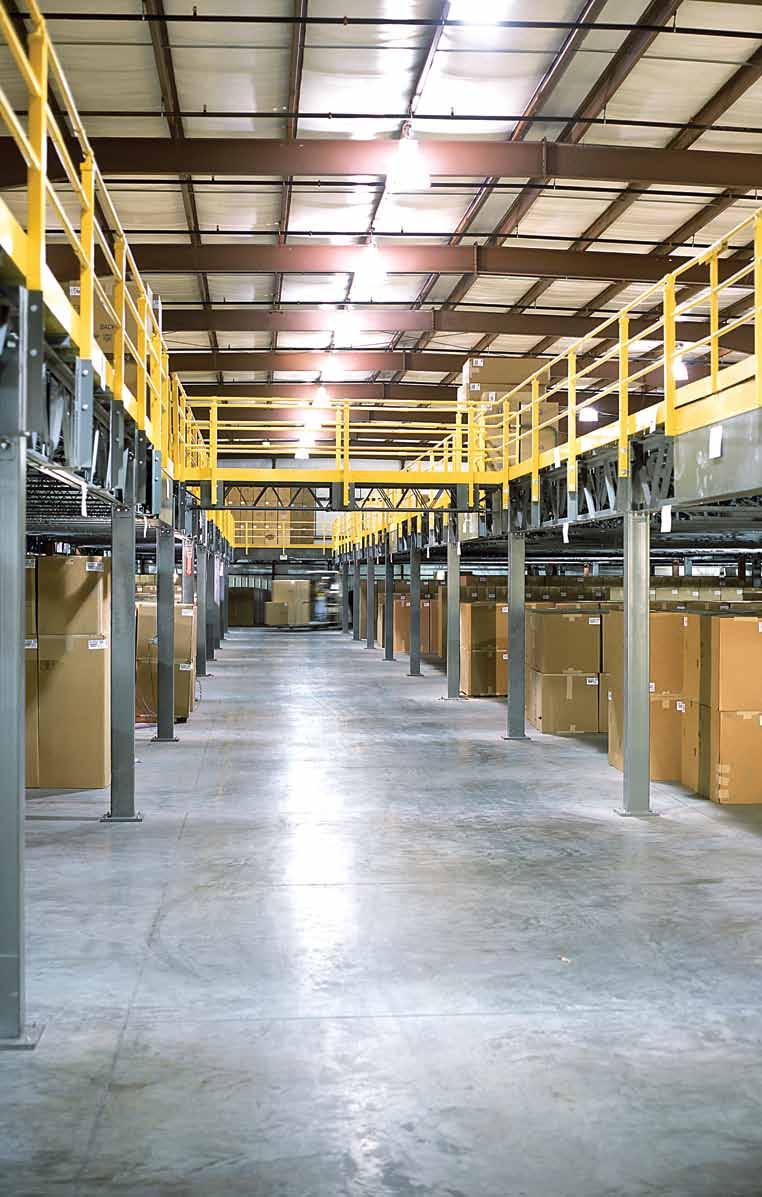 Mezzanine Framing Options Capacity Fully utilize your space