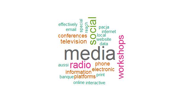 0.0 5.0 10.0 15.0 20.0 25.0 30.0 Key Recommendations and conclusions online media social media radio workshops television phone conferences email internet websites print Most Effec6ve Channel 3.3 3.