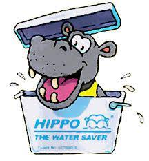 When the toilet is flushed, the water confined within the Hippo s polyethylene bag is saved. Hippo bags should only be used in toilet cisterns with a 9 litre flush or greater (usually pre-1993).