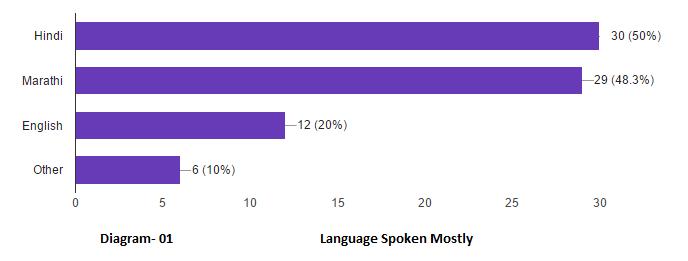 Also, some of them speak in more than one language regularly. Age Income Out of the 60 respondents 68.