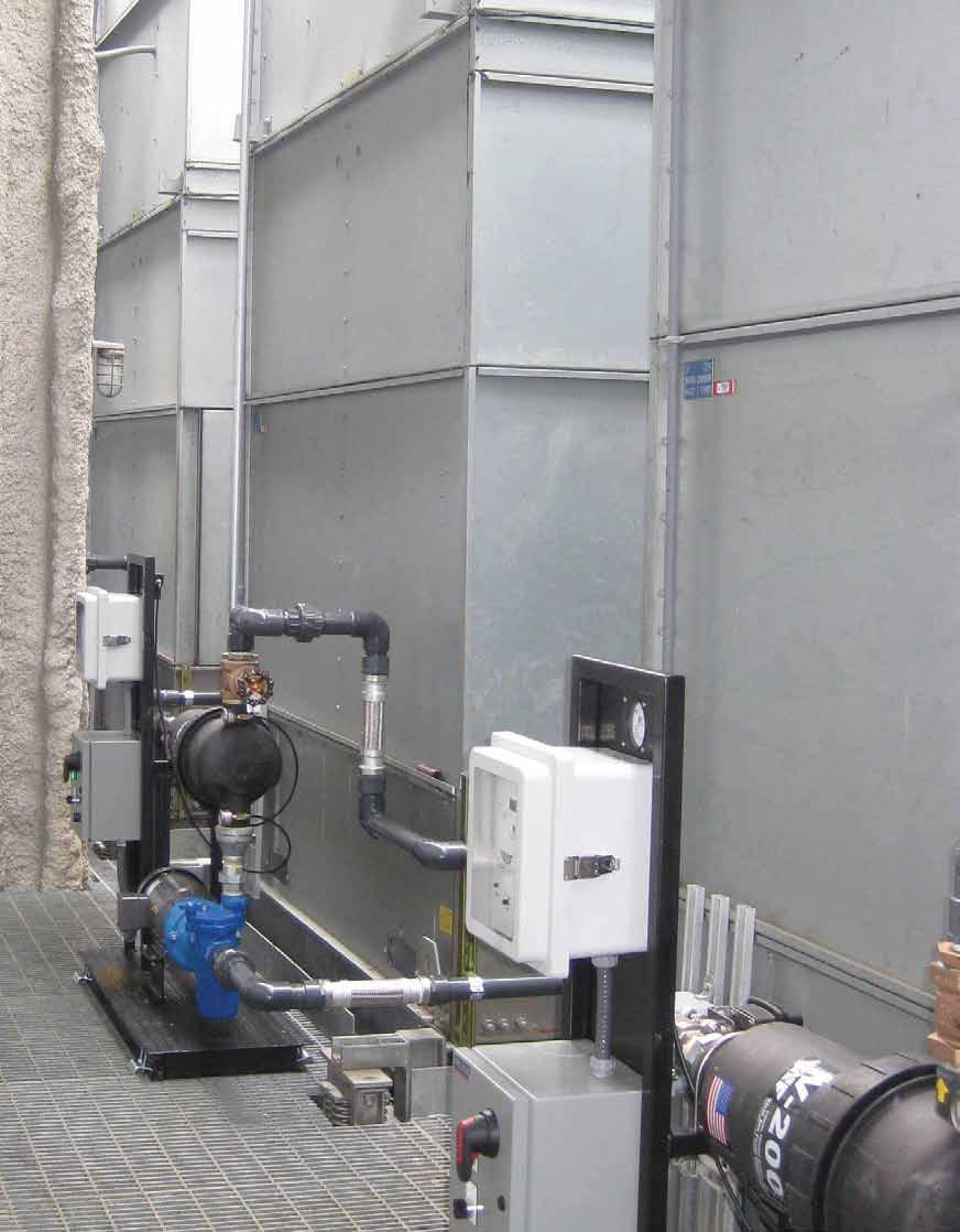 MEDICAL CENTER SEATTLE, WASHINGTON Seven 300 ton cooling towers utilize LCF screen filter skids with a turbulator eductor nozzle agitating system