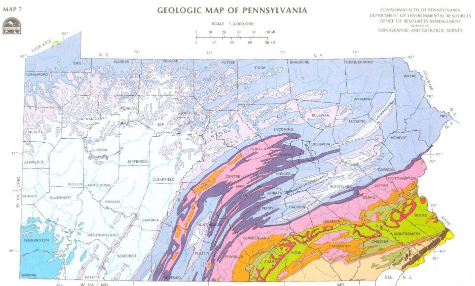 Pennsylvania s s Geology and