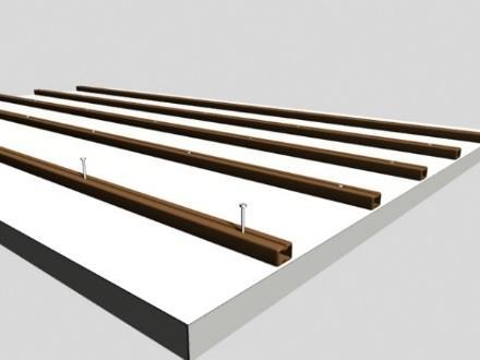 If the support joists are required to be longer than 5m, they should overlap by a minimum of 100mm. If deck boards have to be joined on the length, a second section of Joist should be added.