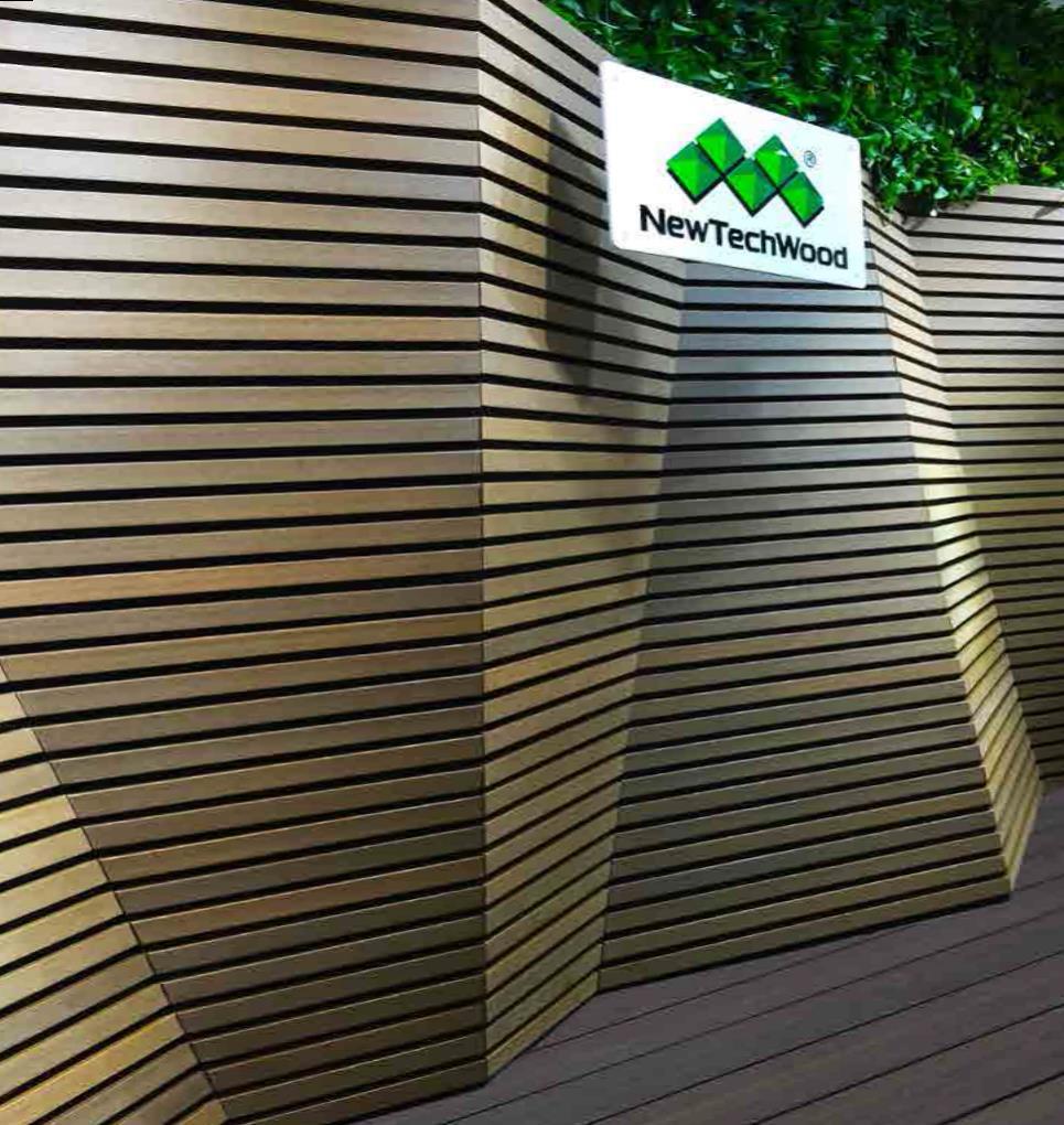 NewTechWood NewTechWood is a pioneer in the development and manufacture of outdoor composite wood decking, wall cladding, fencing, railing, DIY QuickDeck and garden furnishings.