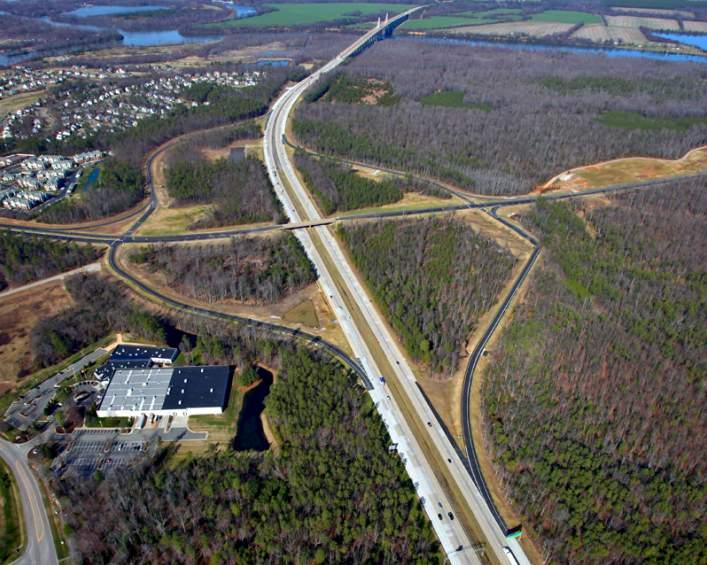 295/Meadowville Interchange County completed the design and acquired the right of way VDOT managed a design-build project to construct the interchange Completed in December 2011 $12.