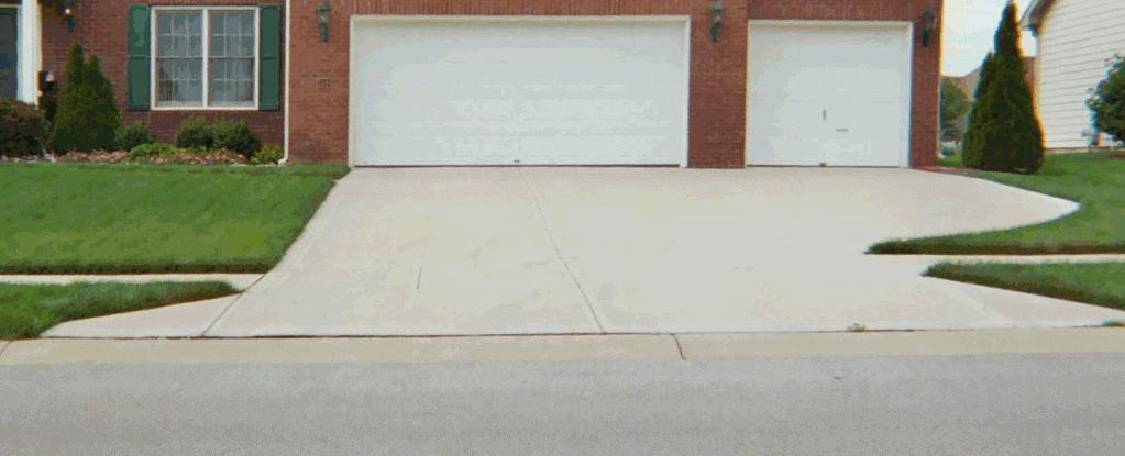 Example of Garage Door Off-Set When Garage Accommodates More than Two Cars (2) Maximum Driveway Width No driveway should exceed twenty (20) feet in width at the sidewalk.