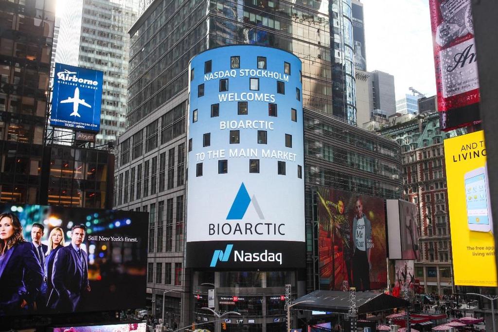 Successful IPO on Nasdaq Stockholm mid-cap in October IPO and new share issue October 12 Largest total offering in Swedish biotech since 2000.