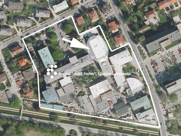 The pilot plant will be installed in the building C, which is located on the northern part of Jožef Stefan Institute campus in Ljubljana.