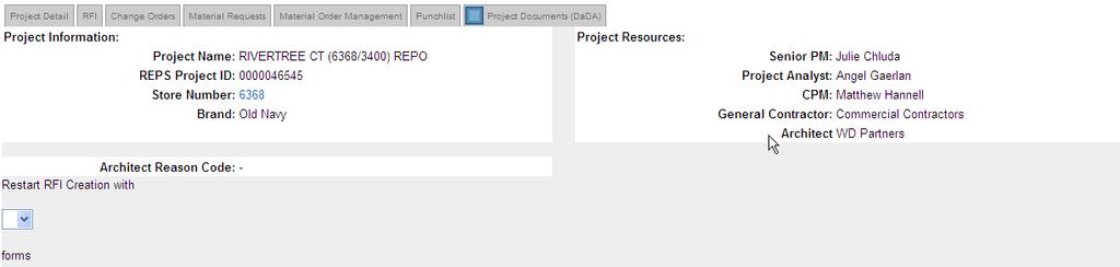 multiple separate RFI requests for a given project can be